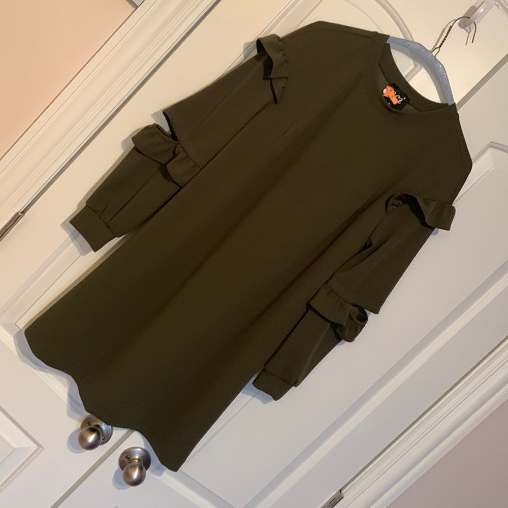 Eci Hunter Green Mini Dress 2